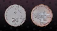 SWITZERLAND 20 Francs SWITZERLAND, KM# 122 , Silver, 20 Francs, 2005, Proof, Kapellbrucke Luzern. Coin housed in Original Mint capsule! Coin in excell -