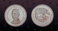 THAILAND 50 Baht THAILAND, Y# 102a , Silver, 50 Baht , 1974, Proof, Sumatran Rhinoceros. Nice silver proof coin! -