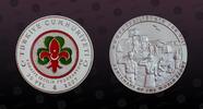 TURKEY 35 New Lira TURKEY, KM Unlisted , Silver, 35 New Lira, 2007, Proof, Centenary of the World Scout. Colored. Scarce coin in excellent conditio -