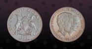 UGANDA 100 Shillings UGANDA , KM# 22 , Silver, 100 Shillings, 1981, Proof, Wedding of Prince Charles and Lady Diana. Coin in excellent condition! -