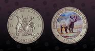 UGANDA 1000 Shillings UGANDA , KM# 44 , Copper-Nickel, 1000 Shillings, 1996, Proof, Endangered Wildlife - Rhinoceros. Coin in excellent condition! -