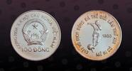 VIETNAM 100 Dong 1986 VIETNAM, KM# 29 , Silver, 100 Dong, 1986, Mint Str... 45.95 £  +  7.80 £ shipping