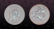 ZAMBIA 100 Kwacha ZAMBIA , KM# 60 , Silver, 100 Kwacha, 1998, Proof, 3 Antelopes jumping. Very rare silver proof coin in excellent condition! Coin -