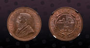 SOUTH AFRICA 1 Penny SOUTH AFRICA KM# 2; Hern Z 1 Penny Bronze 1892 Mint Strike, NGC MS63 BN -