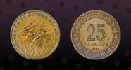 EQUATORIAL GUINEA 25 Francs EQUATORIAL GUINEA , KM E29 , Aluminum-Bronze, 25 Francs, 1985, Specimen, Scarce Essai and nice coin! NGC grade these types as Mi -