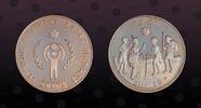 ETHIOPIA 20 Birr ETHIOPIA, KM P1 , Silver, 20 Birr, 1980, Proof, I.Y.C. Piefort. Very Rare. Only 39 pieces minted. Modern rarity. Double Thicknes -