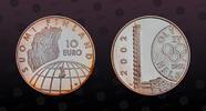 FINLAND 10 Euro FINLAND, KM# 107 , Silver, 10 Euro, 2002, Proof, 50th Anniversary Helsinki Olympics. Coin housed in Original Mint capsule! Coin -