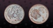 FINLAND 10 Euro FINLAND, KM# 116 , Silver, 10 Euro, 2004, Proof, Tove Jansson. Coin in excellent condition! -