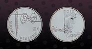 FINLAND 10 Euro FINLAND, KM# 152 , Silver, 10 Euro, 2010, Proof, Minna Canth. Coin housed in Original Mint capsule! Coin in excellent condition! -