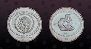 MEXICO 5 Pesos MEXICO, KM# 621 , Silver, 5 Pesos, 1997, Proof, Vasija. Coin in excellent condition! -