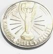 Deutschland 3 Stück Medaillen Set Fußball WM 1974 1974 Feinsilber 1000/1000 ohne Box S , Patina