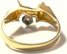 Finnland G8 - 1984 Diamantring Goldring Lapponia 750er Gelbgold + Diamant 0,05 ct Björn Weckström gut