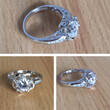 Solitär Zirkoniaring 925er Silberring Zirkonia DQCZ 925er Silber Ring Gr. 57