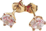 Kleine Solitär Ohrstecker mit Zirkonia 1 ct 333 er Gelbgold Ø 0,6 cm gut