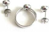 Ohrringe + Ring Gr. 50 Set Sogni d