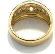 Ring Gr. 60,5 Blickfänger Silberring 7x Zirkonia 925er Sterling Silber vergoldet sehr gut