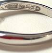 Ring Gr. 60 Zarter Silberring funkelnde blaue Zirkonia DQCZ 925 er Sterling Silber sehr gut