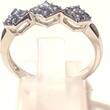Ring Gr. 60 Zarter Silberring funkelnde blaue Zirkonia DQCZ 925 er Sterling Silber sehr gut