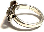Silberring Gr. 54 Thomas Sabo Schleifenring Ring Schleife Zirkonia 925 er Silber gut
