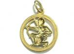 Deutschland  Anhänger Sternzeichen Schütze Sagittarius 333 Gelbgold 23. November 21. Dezember sehr gut