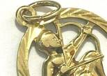 Deutschland  Anhänger Sternzeichen Schütze Sagittarius 333 Gelbgold 23. November 21. Dezember sehr gut