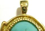 Anhänger Türkis oval Cabochon Sogni d