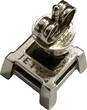 Deutschland Ohrstecker Farbstein grau 925 er Silber Jette Silberohrstecker Quadrat gut