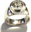 Deutschland JOOP! Silberring Joop Ring 925 er Silber mit großem klaren Zirkonia Stein FvS Gr. 59 stärkere Gebrauchsspuren