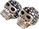 Ohrstecker Thomas Sabo 925er Sterling Silber Totenkopf schwarze Zirkonia -