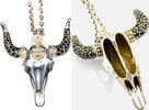  Thomas Sabo Anhänger Stierkopf Bull Skull + Weitankerkette 925er Sterling Silber   gut