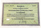 Deutschland Gutschein 20 Reichsmark Kreditbrief Reichsmark Kreditbrief Landwirtschaftlicher Kreditverein Sachsen Dresden 1932 -