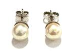 Ohrringe Ohrstecker Akoya Perle ZP 585er Weißgold 7 mm 14 Karat WG -