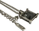 JETTE Anhänger 925 er Silber blauer Farbstein Jette Kette + Anhänger Quadrat -