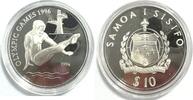 Samoa 10 Tala / Dollar 26. Olympische Spiele - Atlanta 1996 - Turmspringer -