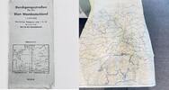Deutschland Alte Landkarte Durchgangsstraßen Blatt Westdeutsch Westdeutschland vorläufige Ausgabe 1.X.1941 Nur für den Dienstgebrauch -