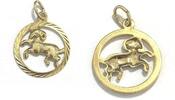 Deutschland Anhänger Anhänger Sternzeichen Widder Aries 333 Gelbgold 21. März - 20. April 2,6 cm -