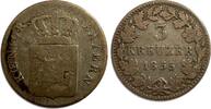 Bayern 3 Kreuzer 1855 Königreich Bayern s 5.20 £  +  17.34 £ shipping