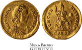 Monnaies Romaines Théodose Ier (379-395) -   - Constantinople (379-383) Solidus (379-383) AU