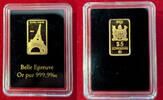 Fiji $5 Dollars Eiffel Tower - With COA -