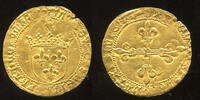 France Ecu d'or au soleil Louis XI (1461-1483) Perpignan mint -