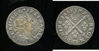 France 5 Sols aux insignes Louis XIV (1643-1715) Strasbourg mint -