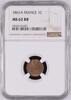 FRANCE 1 Centime 1861 A Napoléon III. (1852-1870) Paris mint NGC MS 62 RB 86.69 £  +  11.27 £ shipping
