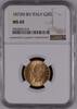 ITALY Vittorio Emanuele II. 1861-1878 - Top Population! 20 Lire 1873 M BN NGC MS 65 Top Pop!