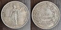ITALIE LOMBARDIE-VENETIE 5 LIRE 1848 M MILAN GOUVERNEMENT PROVISOIRE DE ... 188.29 &pound;  +  17.12 &pound; shipping