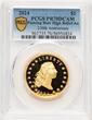World Coins and Other  2024-(W) Gold 230th Anniversary Flowing Hair Medal Blue Gradient PCGS MS70