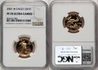 US Proof Gold Eagle 1/4 oz Brown Label Certified Gold American Eagles -