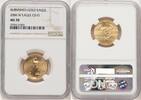 US Burnished Gold Eagle 1/4 oz Brown Label Gold Eagles -