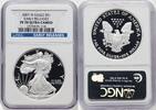 US Proof Silver Eagle 1 oz ER Blue Silver Eagles -
