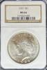 US Peace Dollar 1922 Peace Dollar NGC MS66 387.70 £ Tax included +  33.23 £ shipping