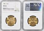 Goldm&uuml;nzen $10 1901 Liberty Head $10 NGC MS65 2,495.88 &pound;  +  33.23 &pound; shipping